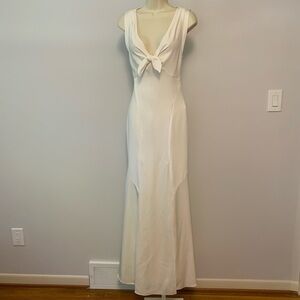 Diane Von Furstenberg Elegant White Prom Dress